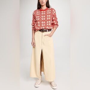 Free People Come As You Are Corduroy Maxi Skirt